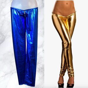 VTG Wicked Temptations Ultra Low Rise Legging in Electric Blue